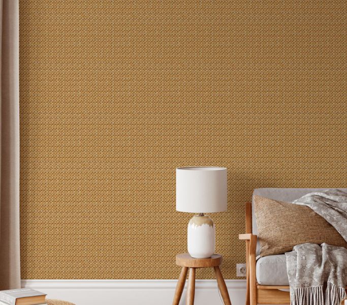 Papel de Parede Palha Natural e Mica
